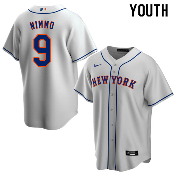 Nike Youth #9 Brandon Nimmo New York Mets Baseball Jerseys Sale-Gray